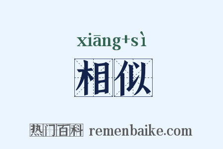 相似是什么意思的图片